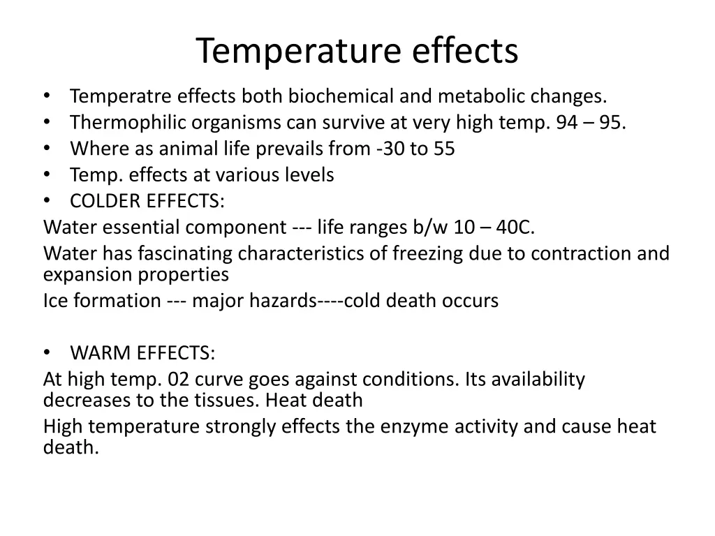 temperature effects temperatre effects both