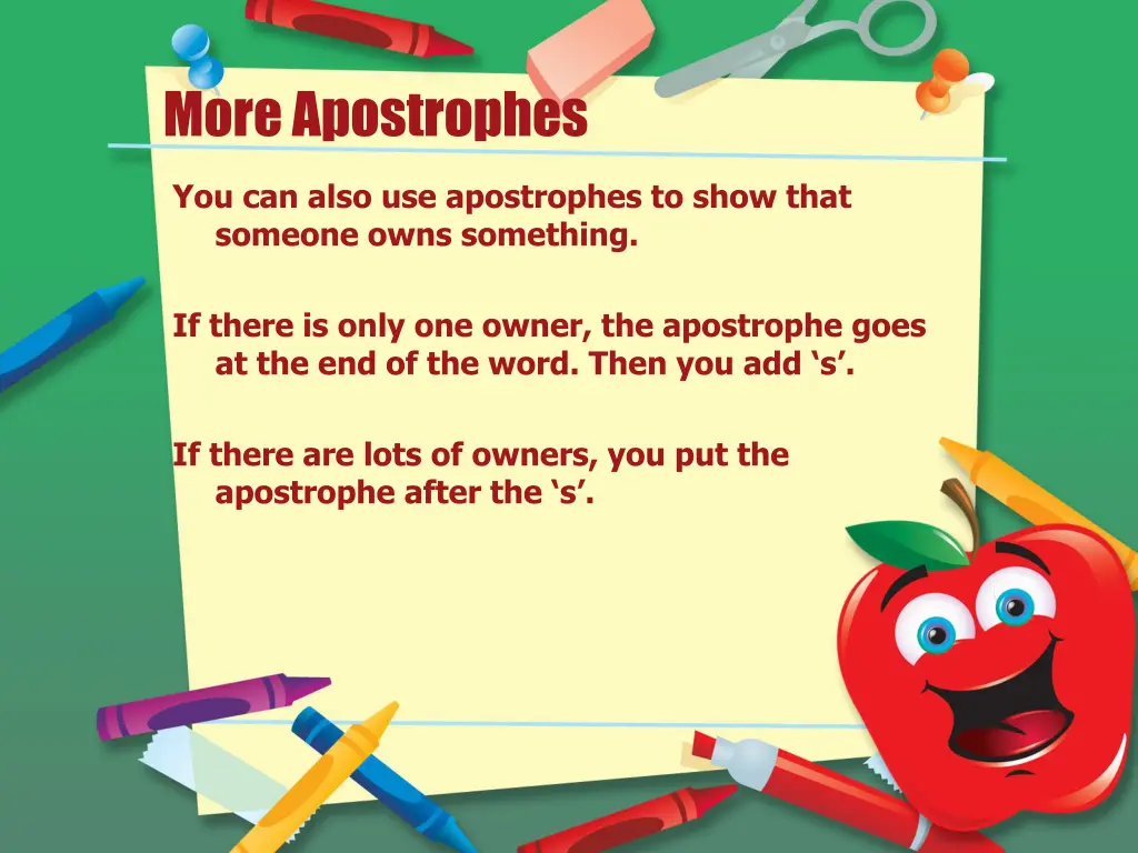 more apostrophes