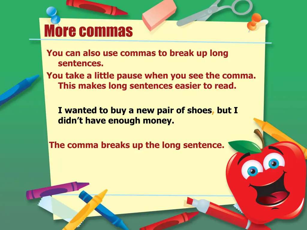 more commas