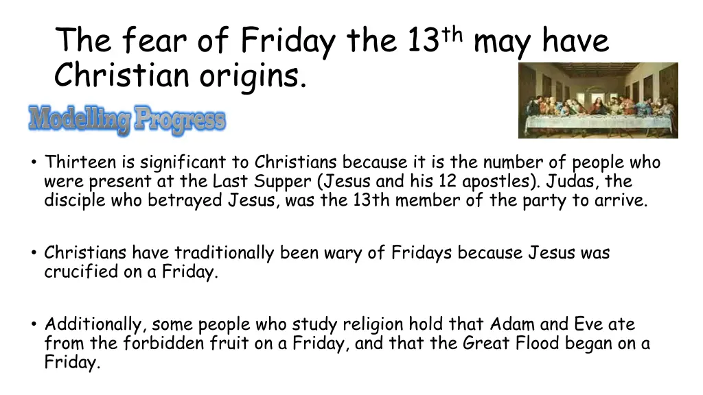 the fear of friday the 13 th may have christian