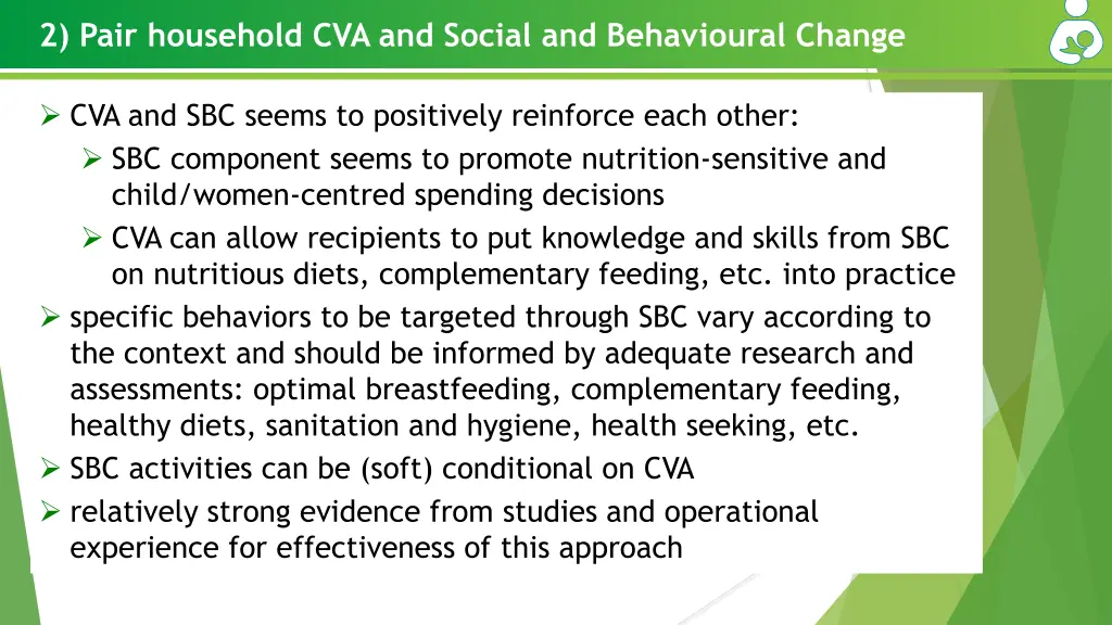 2 pair household cva and social and behavioural