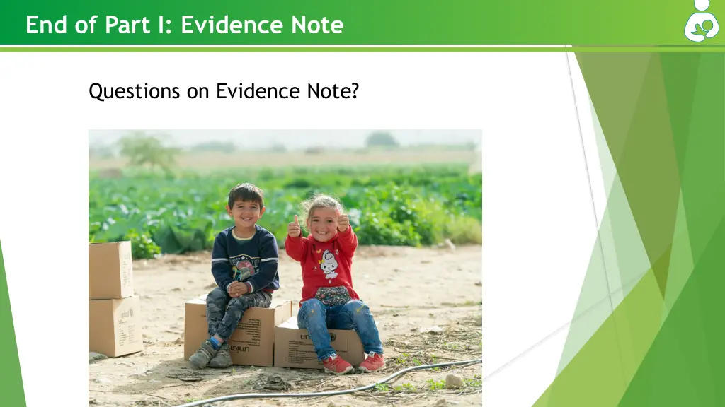 end of part i evidence note