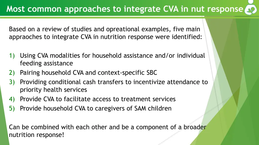 most common approaches to integrate