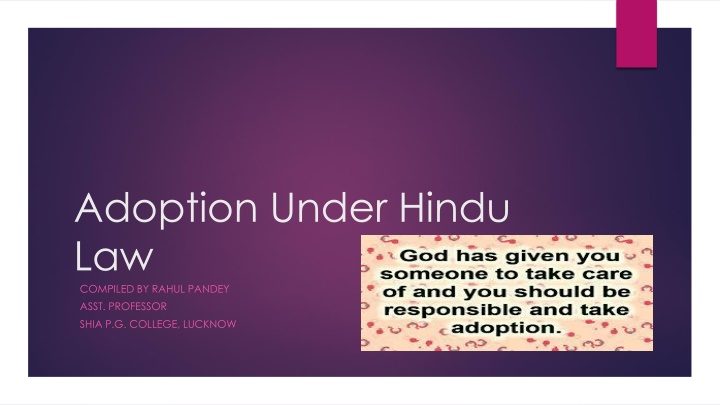 adoption under hindu law compiled by rahul pandey