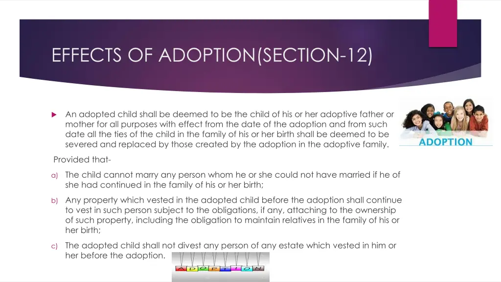 effects of adoption section 12