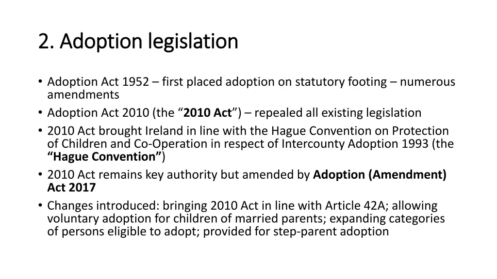 2 adoption legislation 2 adoption legislation