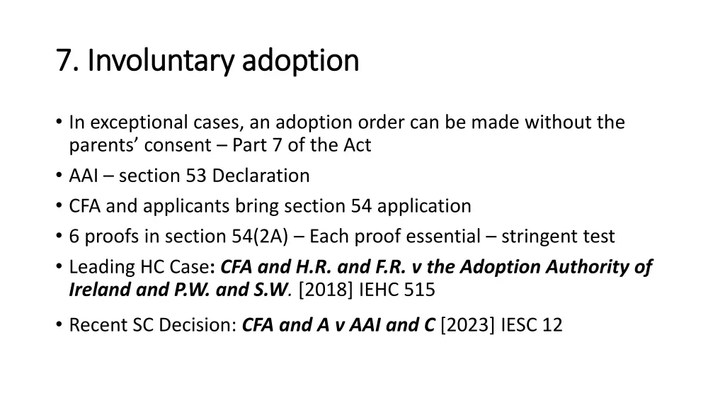 7 involuntary adoption 7 involuntary adoption