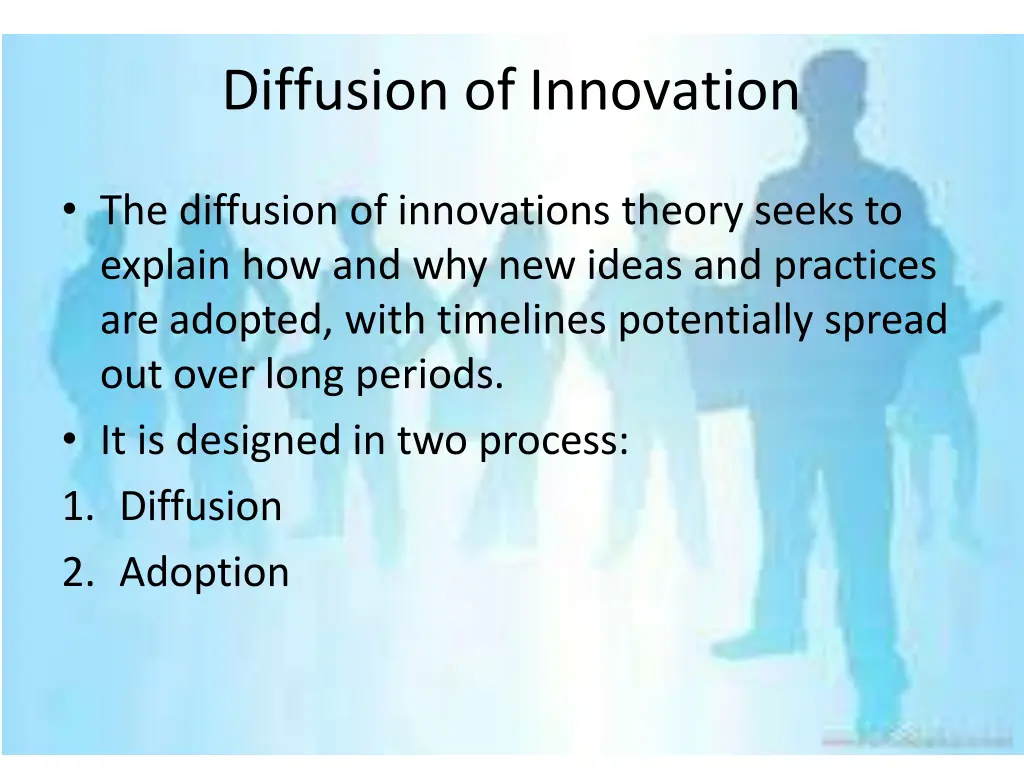 diffusion of innovation