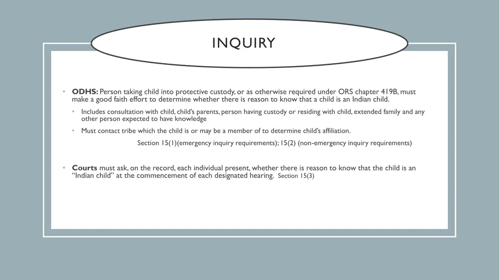 inquiry