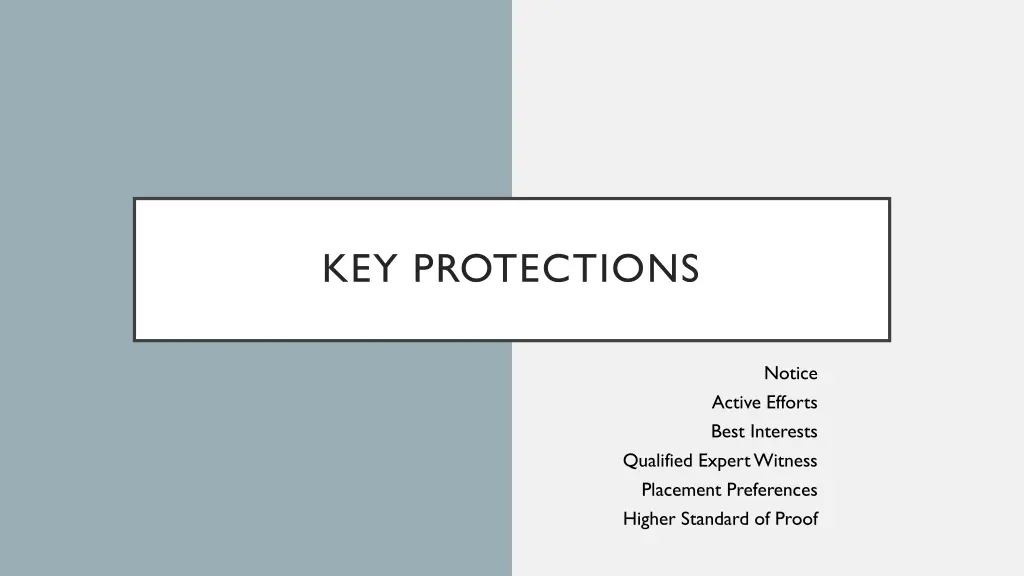 key protections