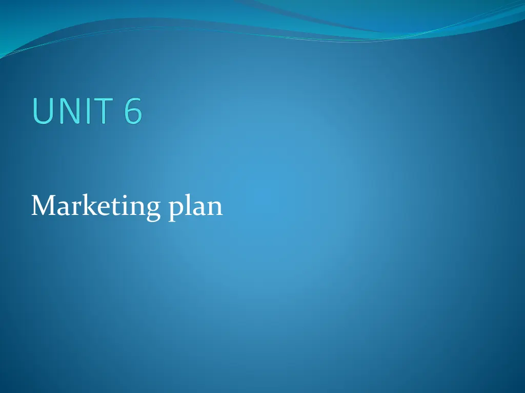 marketing plan