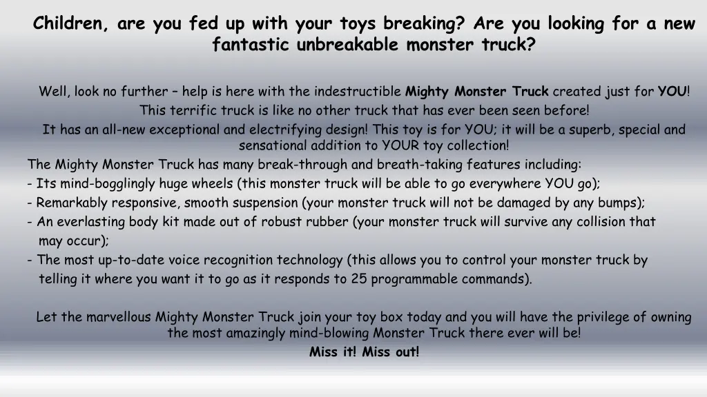 children are you fed up with your toys breaking