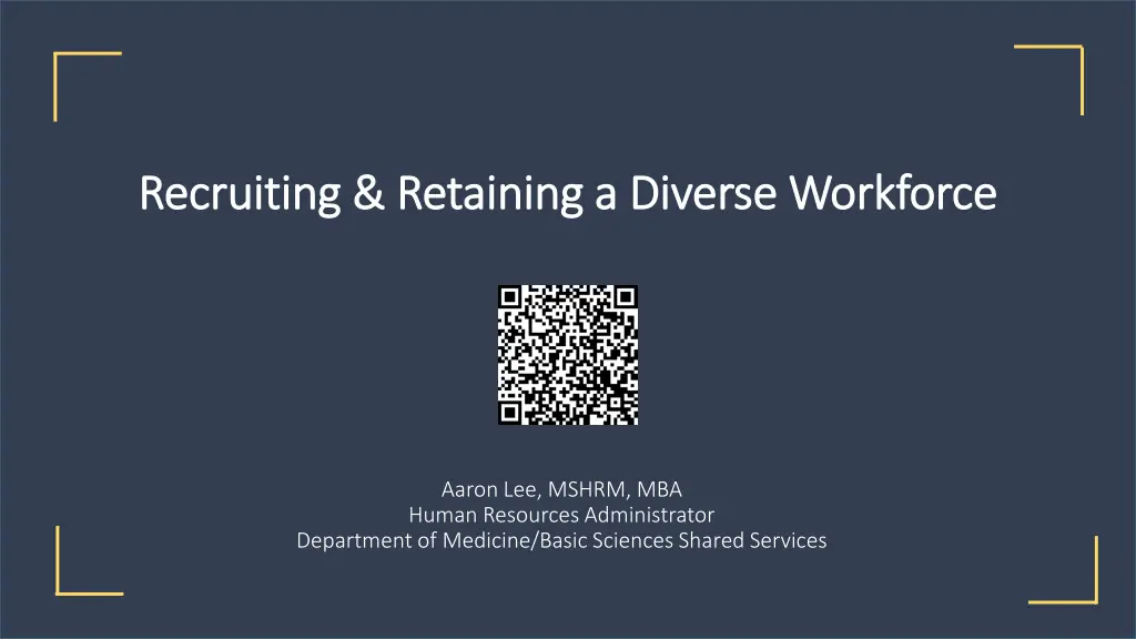 recruiting retaining a diverse workforce 1