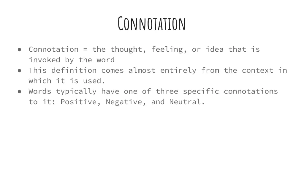 connotation