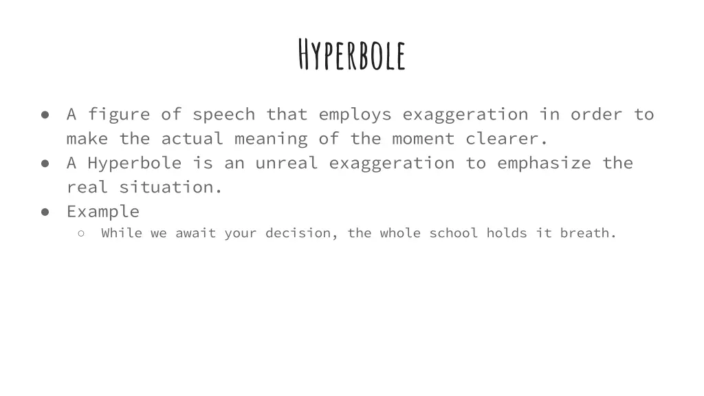 hyperbole