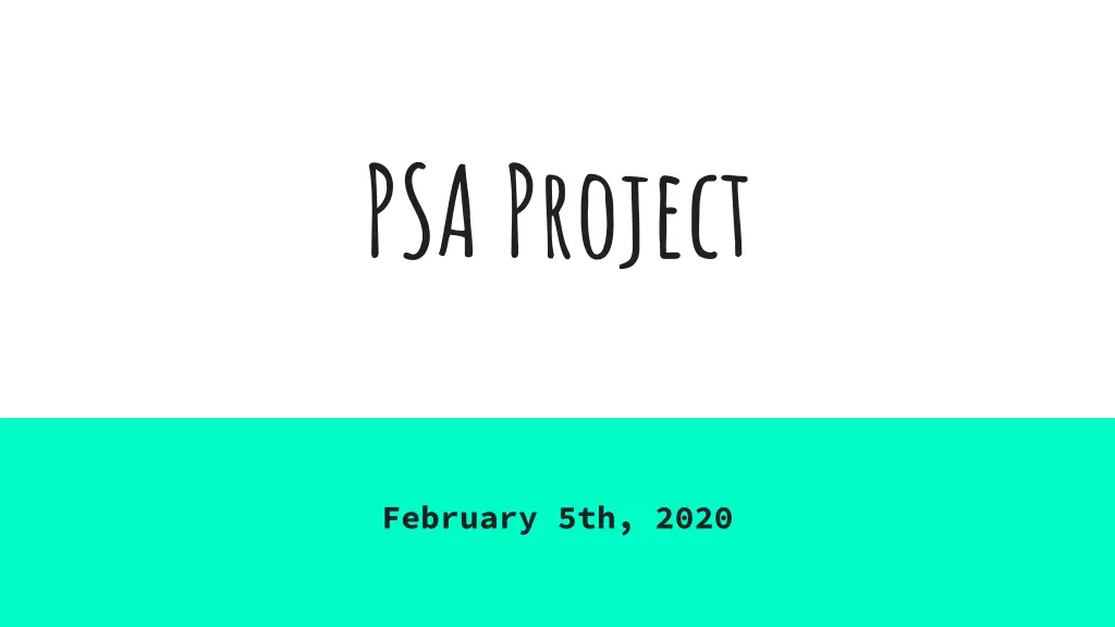 psa project