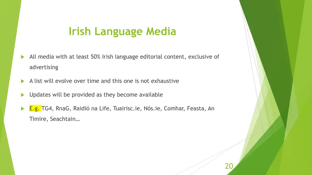 irish language media 1