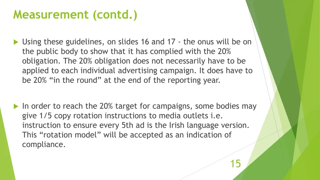 measurement contd