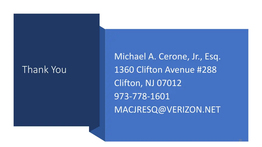 michael a cerone jr esq 1360 clifton avenue