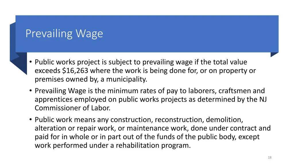 prevailing wage