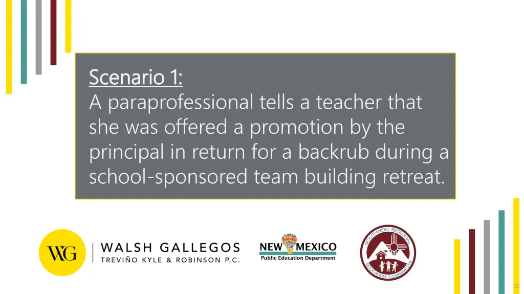 scenario 1 scenario 1 a paraprofessional tells