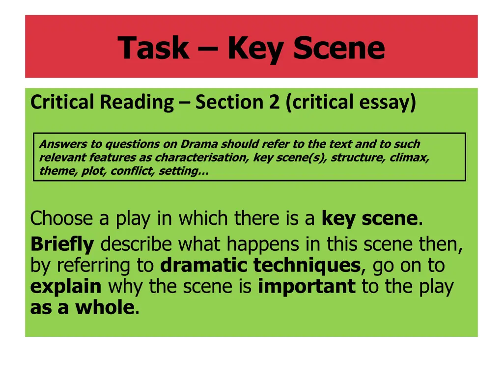 task key scene