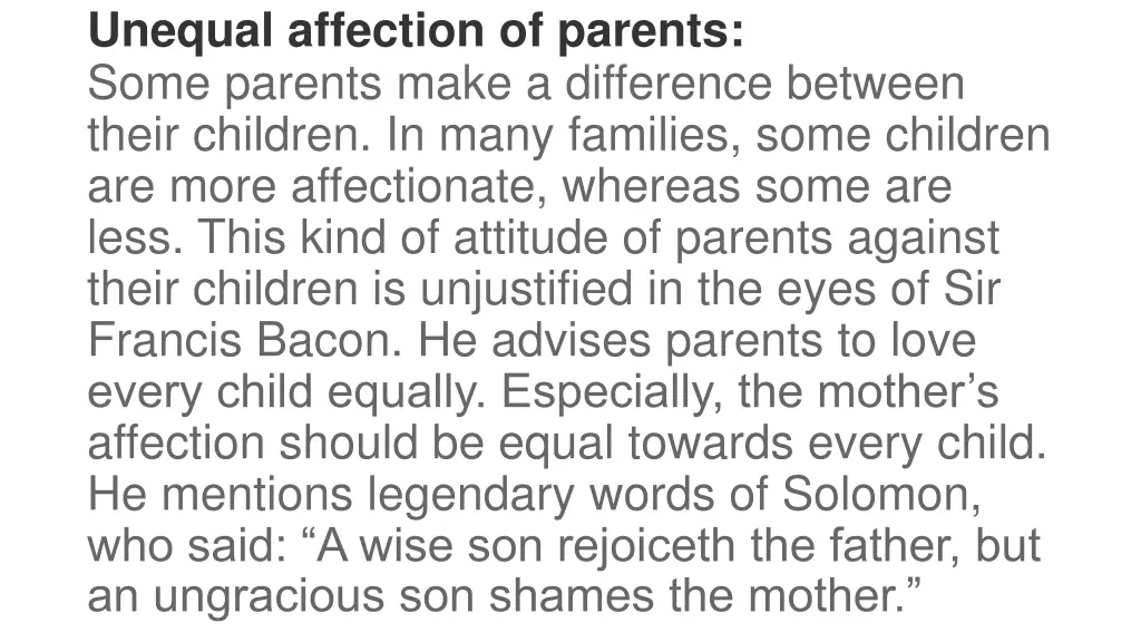 unequal affection of parents some parents make