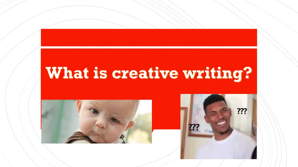 what is creative writing