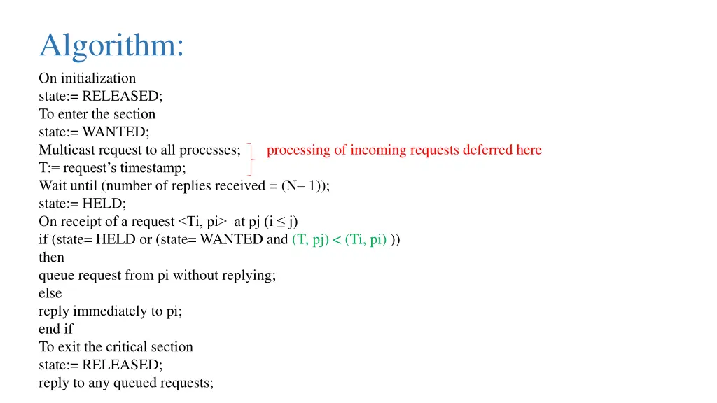 algorithm on initialization state released