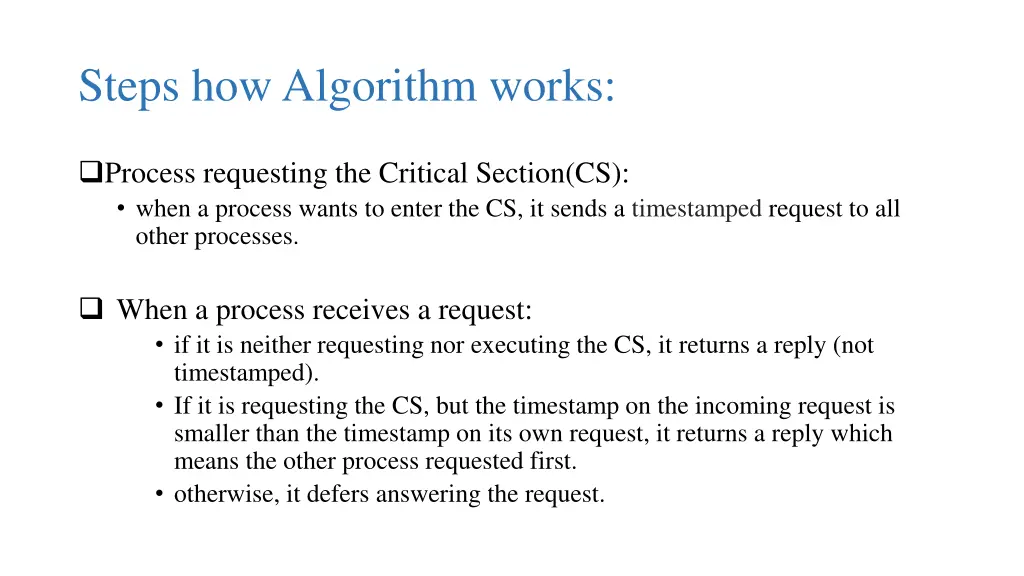 steps how algorithm works