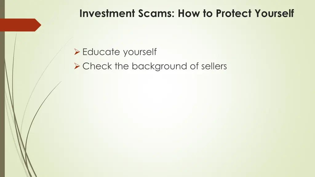 investment scams how to protect yourself