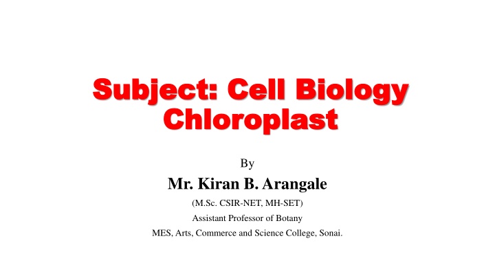 subject cell biology subject cell biology