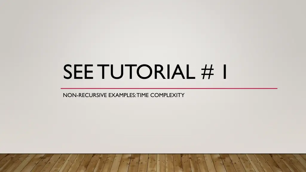 see tutorial 1