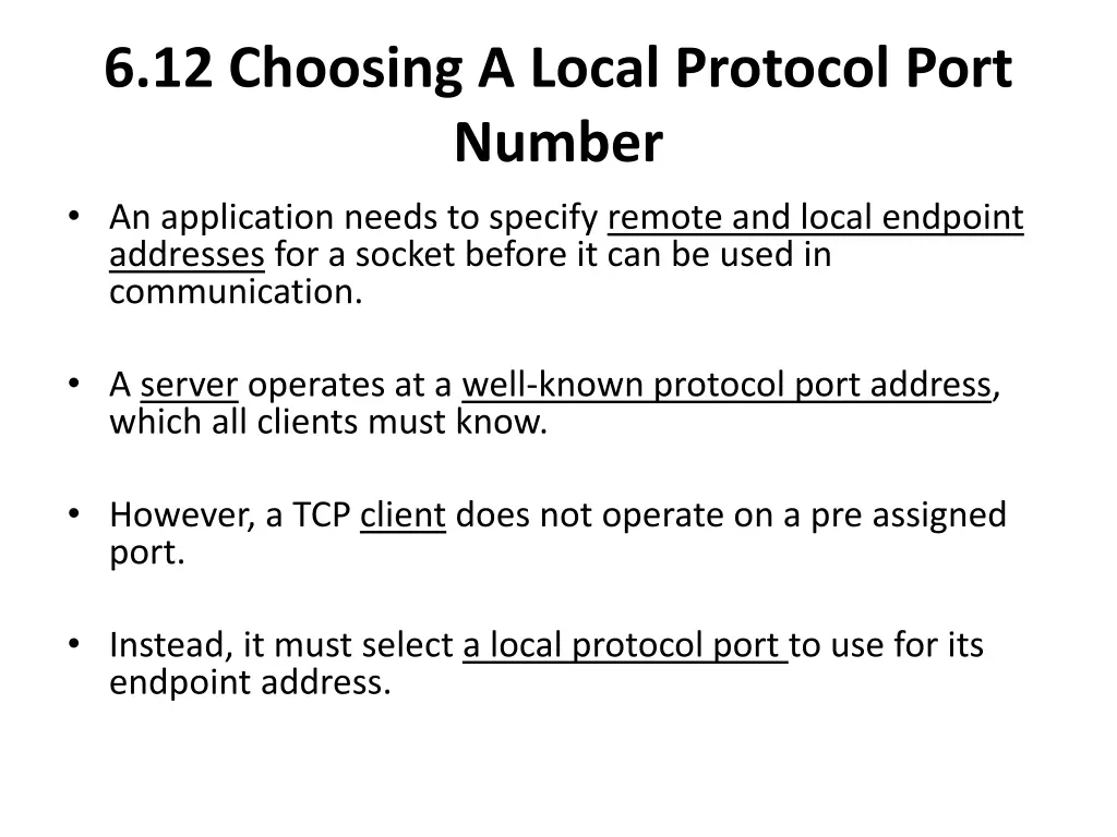 6 12 choosing a local protocol port number