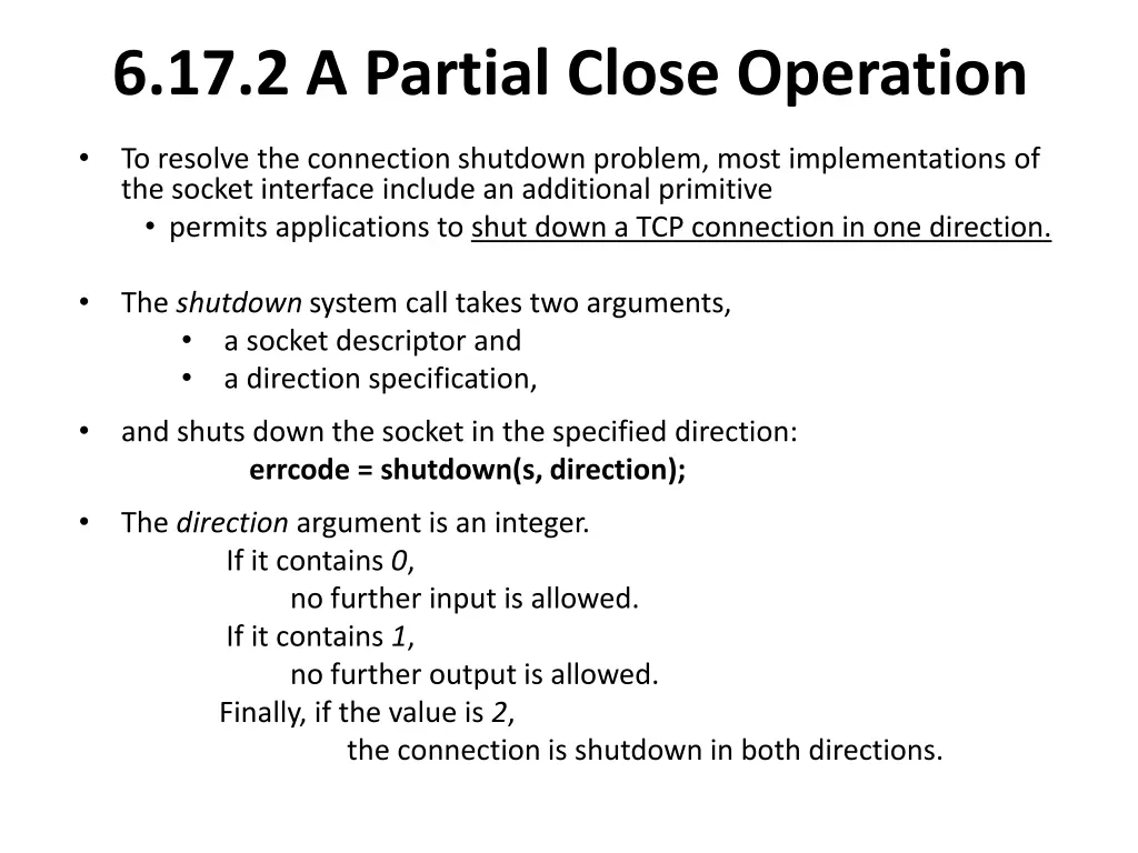 6 17 2 a partial close operation