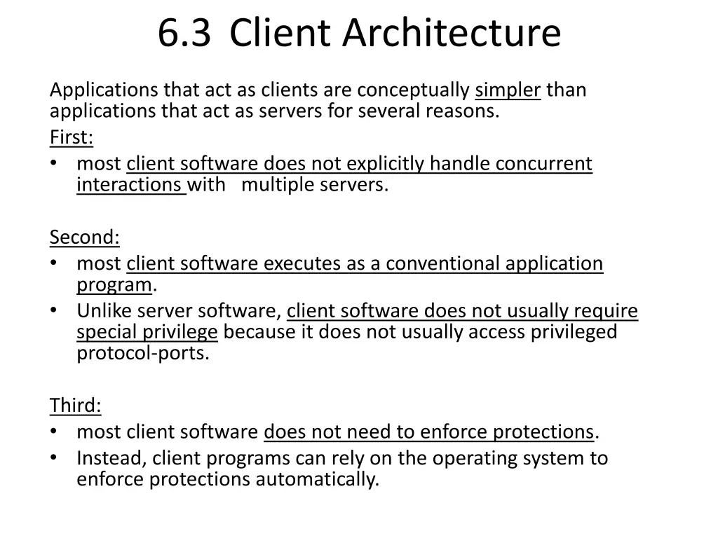 6 3 client architecture