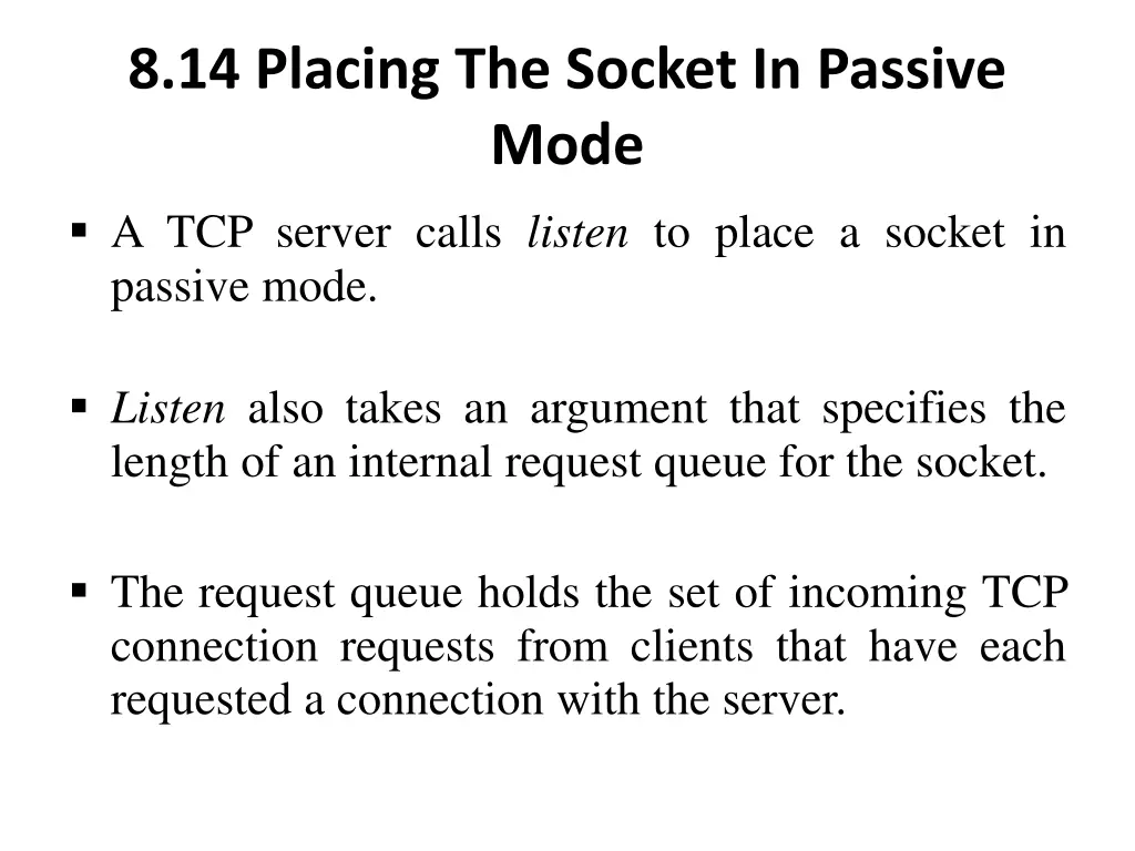 8 14 placing the socket in passive mode