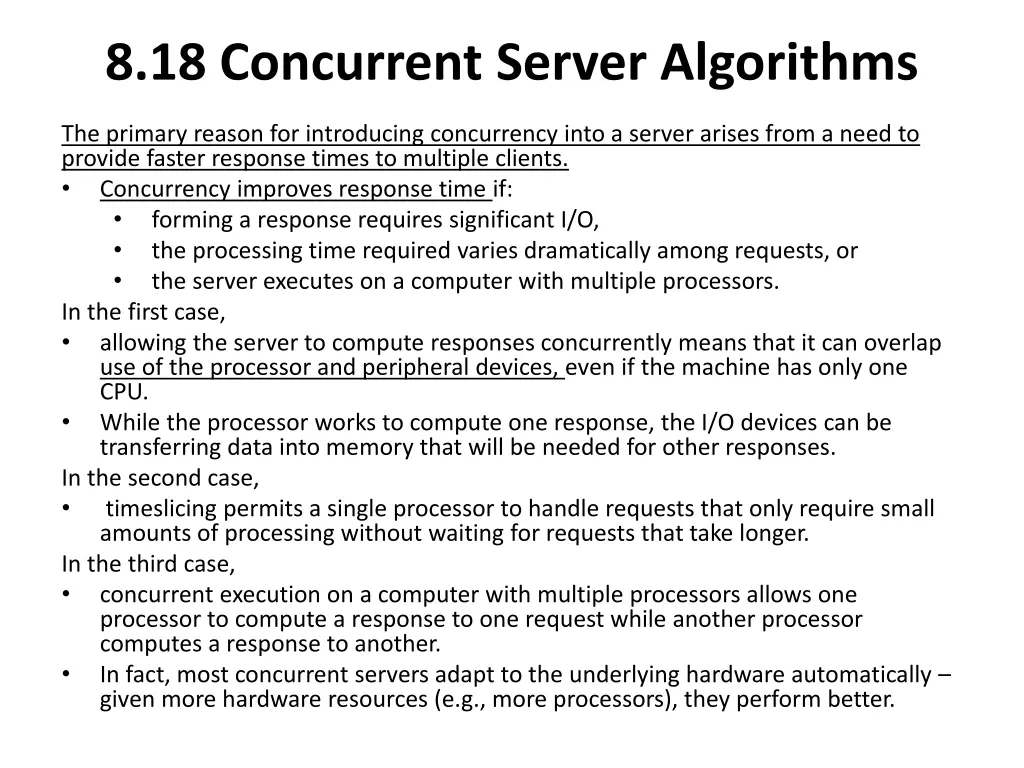 8 18 concurrent server algorithms