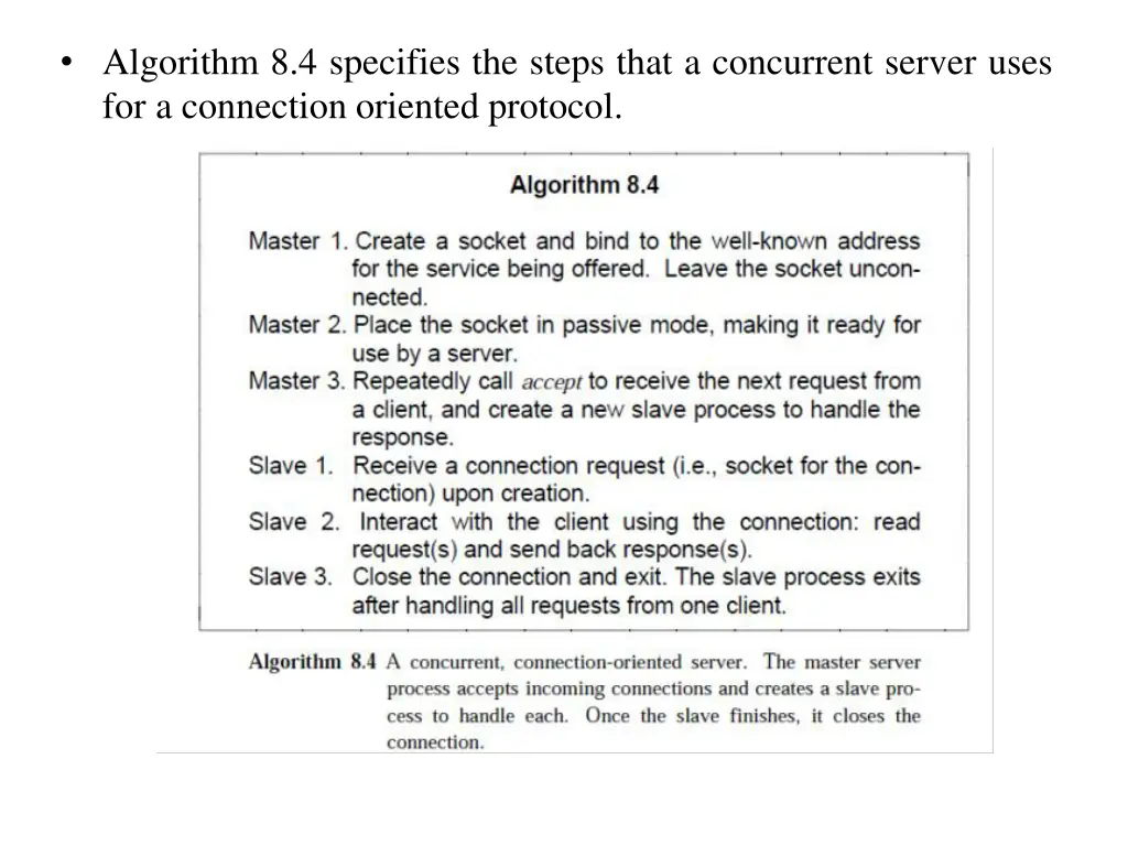 algorithm 8 4 specifies the steps that