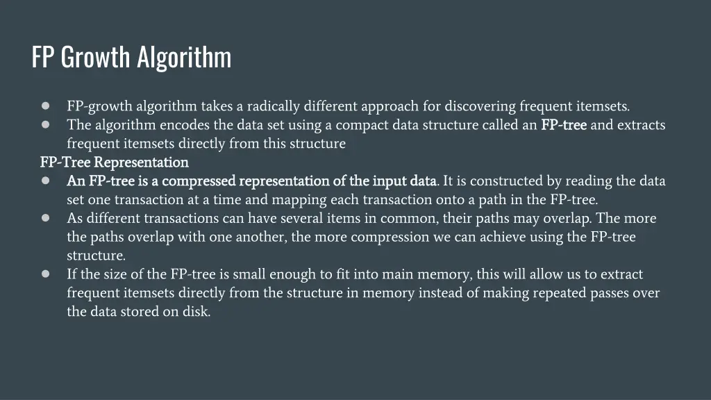 fp growth algorithm 1