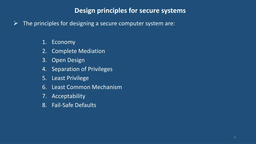 design principles for secure systems 1