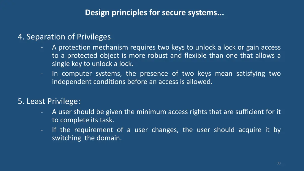 design principles for secure systems 3