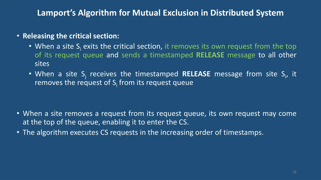 lamport s algorithm for mutual exclusion 4