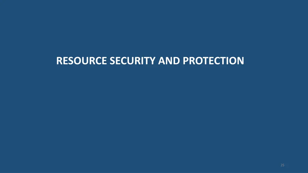 resource security and protection