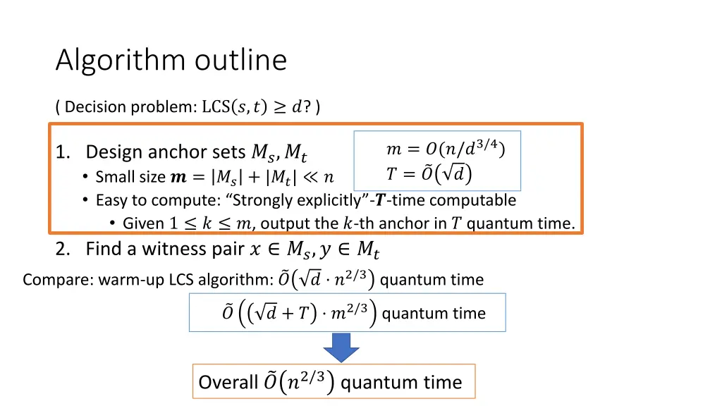 algorithm outline