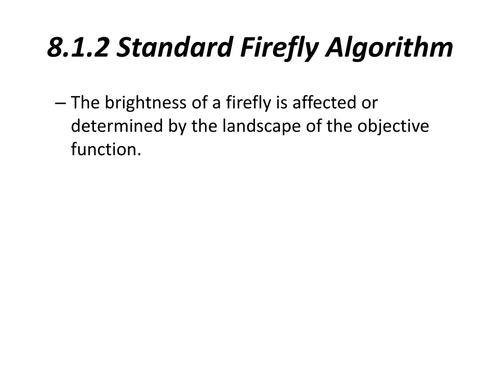 8 1 2 standard firefly algorithm 1