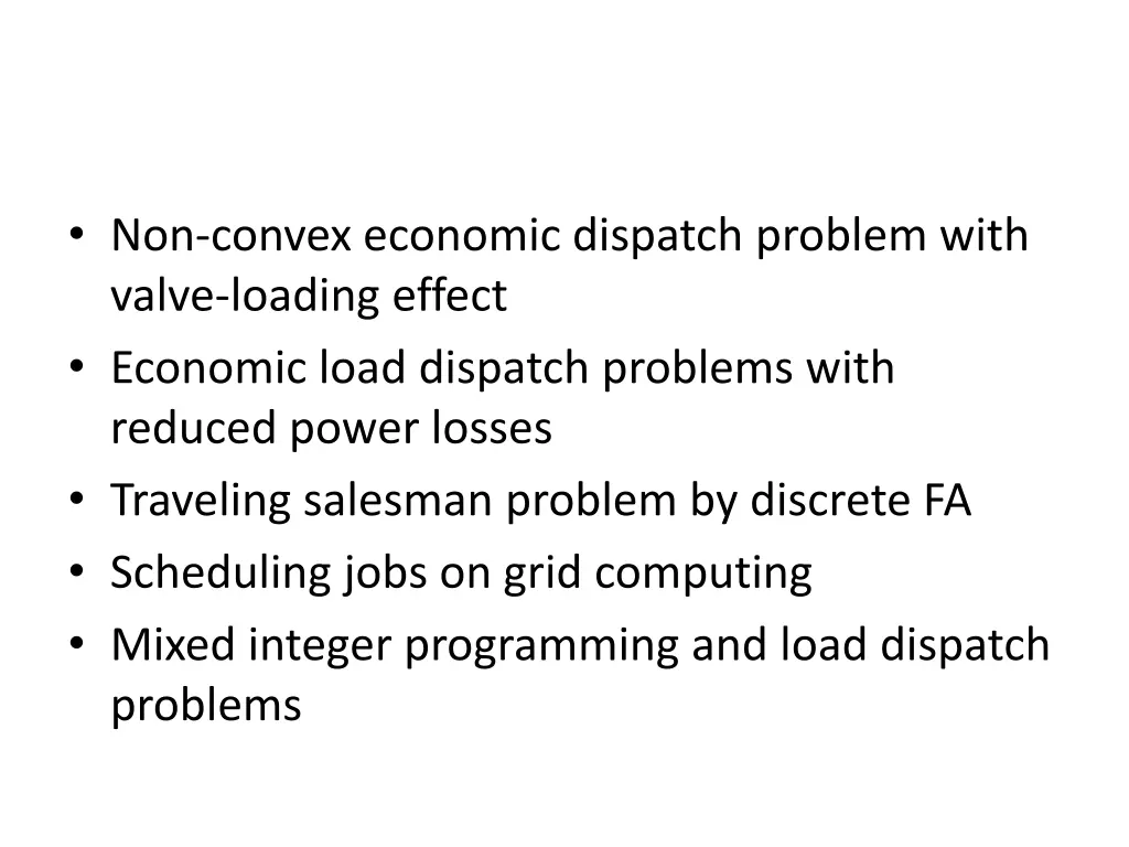 non convex economic dispatch problem with valve