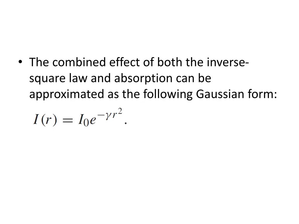 the combined effect of both the inverse square