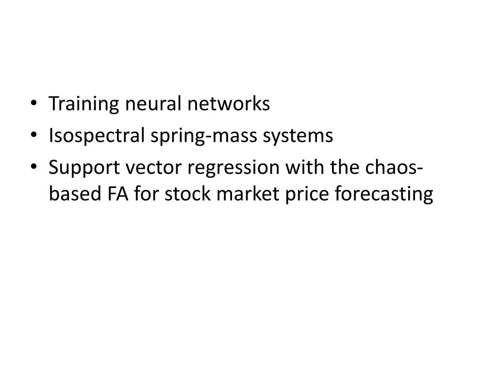 training neural networks isospectral spring mass