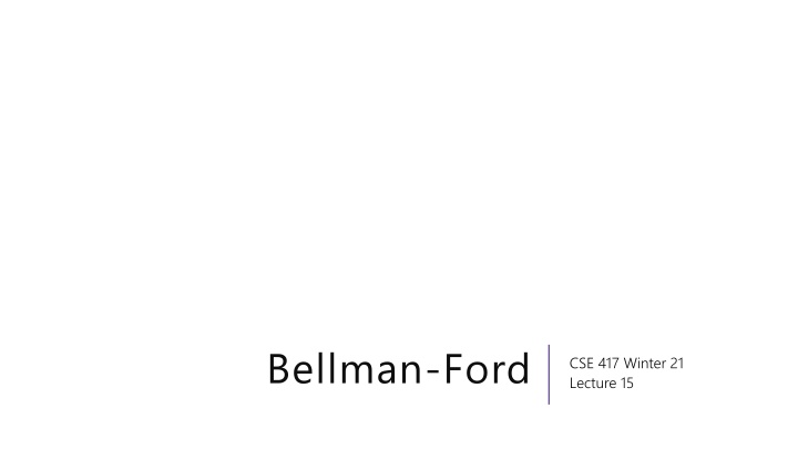 bellman ford